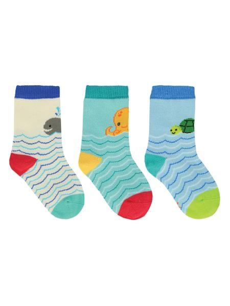 Kids "Nice to Sea You" Variety 3-Pack Socks - Socks - Leilanis Attic