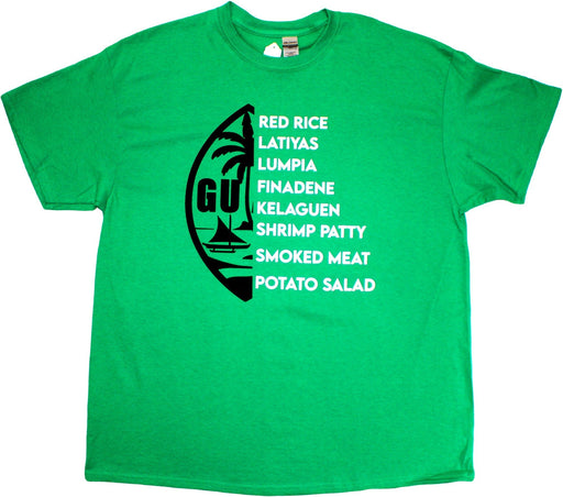 Guam Foodie T-Shirt - Green - Leilanis Attic