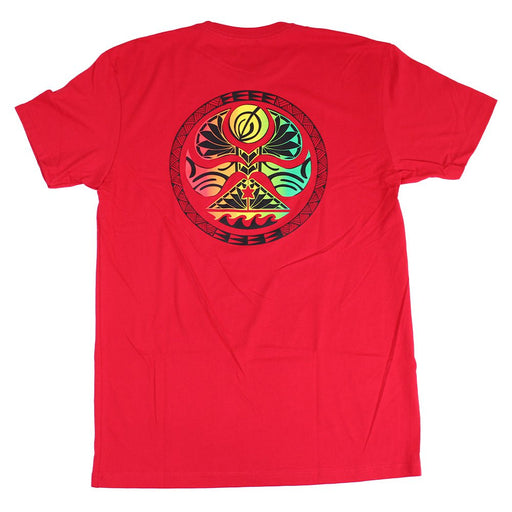 HIC "Rasta Vai-Ete", Red Short Sleeve Men's T-shirt - Leilanis Attic