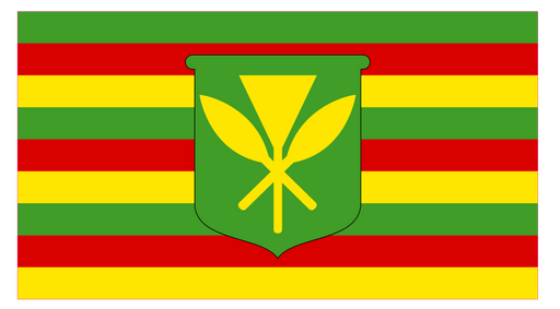 Kanaka Flag Sticker - Leilanis Attic