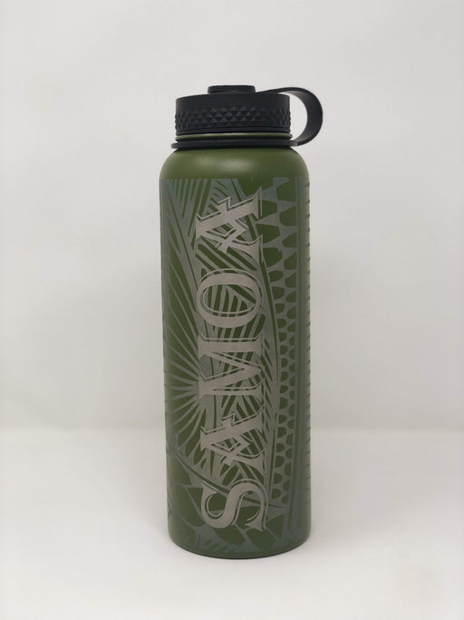 Laser Engraved Samoa Flask - Flask - Leilanis Attic
