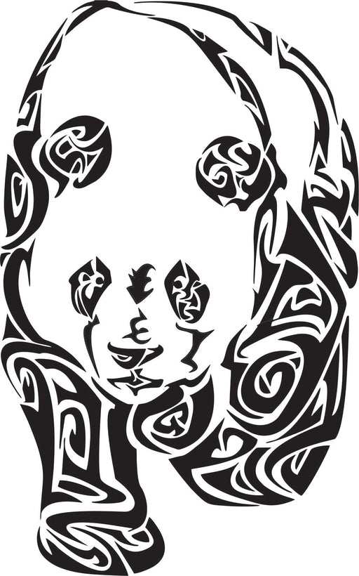 Laser Engraved Tribal Panda Flask - Flask - Leilanis Attic