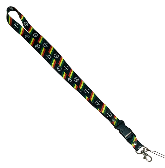 Rasta and Peace Lanyard Leilanis Attic