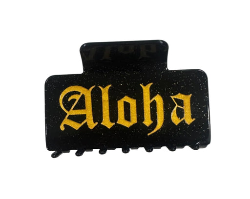 Black/Gold Hair Claw Leilanis Attic