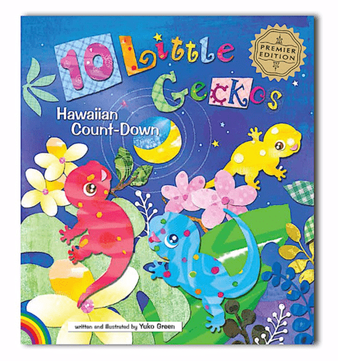 "10 Little Geckos" Children's Book (Hardcover) - Book - Leilanis Attic