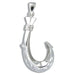 Sterling Silver Hawaiian Serrated Fish Hook Pendant PCU INC
