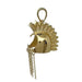 14KT Yellow Gold Hawaiian Helmet Pendant (XL) PCU INC