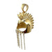 14KT Yellow Gold Hawaiian Helmet Pendant (XL) PCU INC