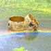 14K Yellow Gold Custom Hawaiian Ring with Plumeria - Ring - Leilanis Attic