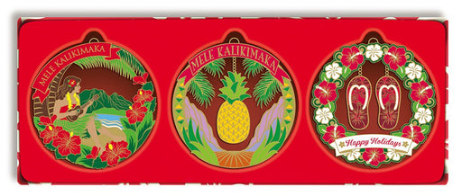 Christmas In Paradise Die Cut Ornament 3-pk Madden
