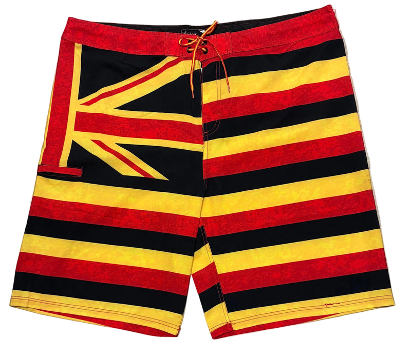 Wailoa “Royal HI Flag” Board Shorts Paradise Isle Creations