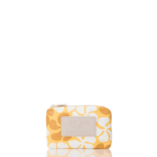Aloha Collection "Funky Plumeria" Mini Pouch - Honey Aloha Collection