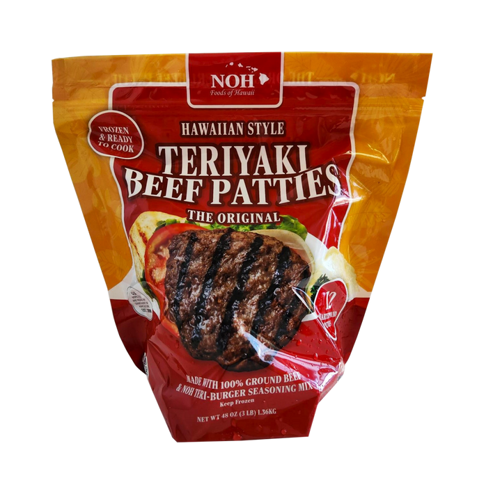 NOH Hawaiian Style Teriyaki Beef Patties 3 lb. Hosoda