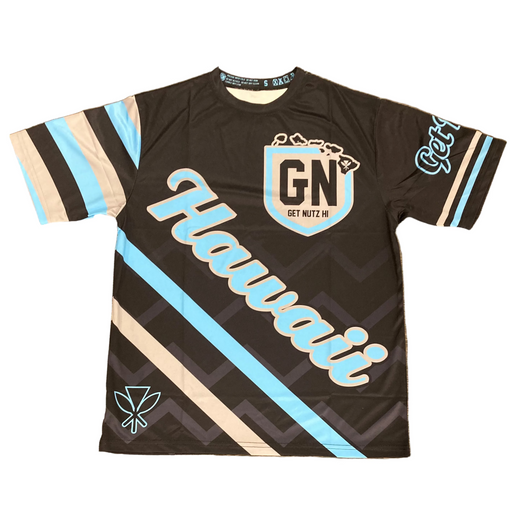 Get Nutz Hawaii, Hawaii Striped Sublimated Jersey - Adult Get Nutz Hawaii