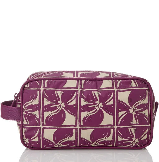 Aloha Collection "Lattice" Dopp Kit - Sandstone/Plum Aloha Collection