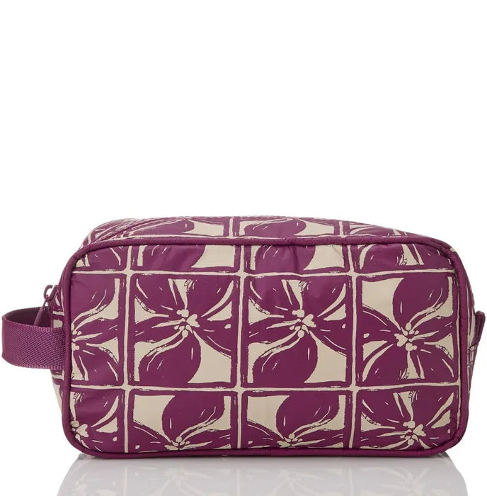 Aloha Collection "Lattice" Dopp Kit - Sandstone/Plum Aloha Collection
