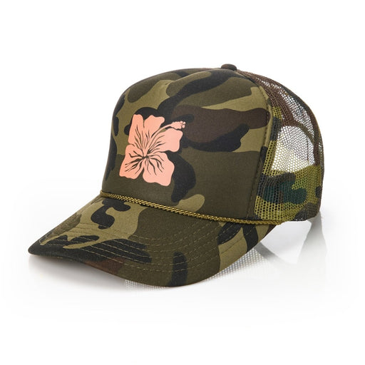 Aloha Collection "Punahele" Trucker Hat - Camo Aloha Collection