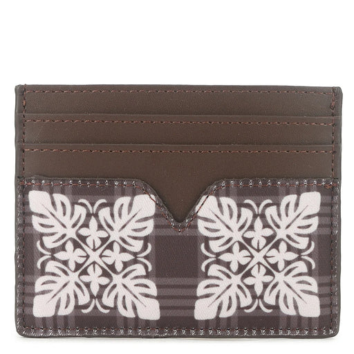 Happy Wahine, Card Case Meilany Ke'olu Quilt Palaka Brown Happy Wahine