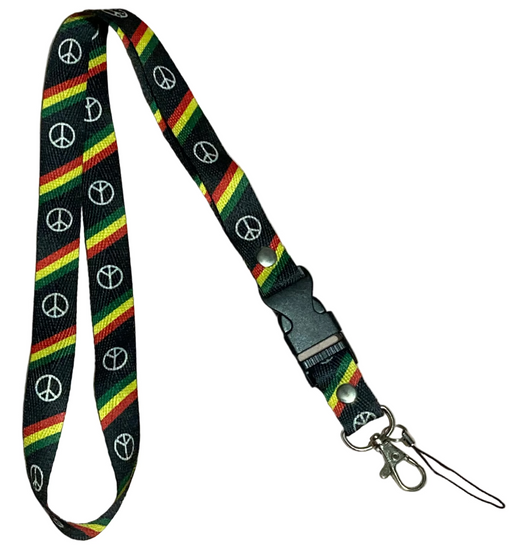 Rasta and Peace Lanyard Leilanis Attic
