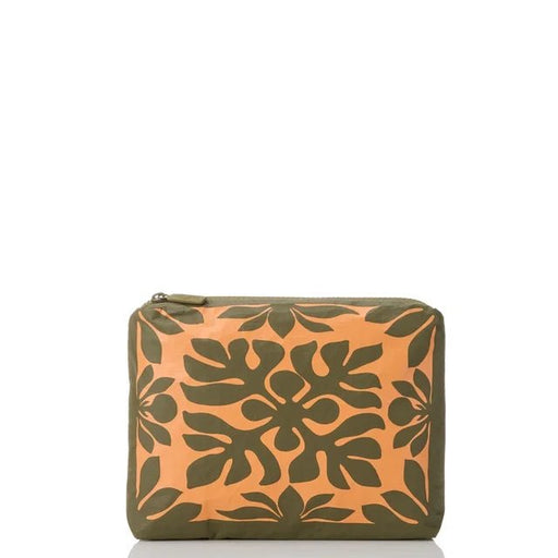 Aloha Collection "Kaulu" Small Pouch - Papaya/Olive Aloha Collection