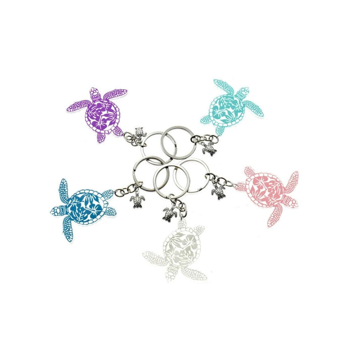 ACRYLIC HONU SEA TURTLE KEY CHAIN DK Hawaiian Collection