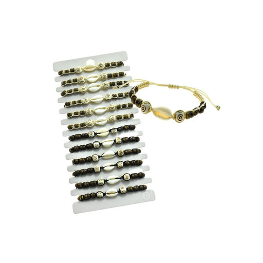 Adjustable Tribal Cowrie Shell Beaded Bracelet DK Hawaiian Collection