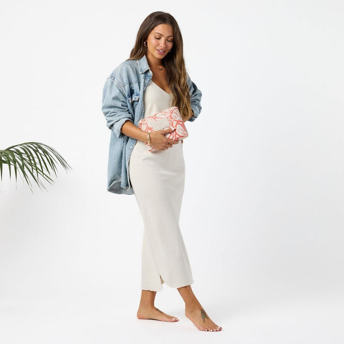 Aloha Collection Backyard Small Pouch - Red Haute on Sandstone Aloha Collection