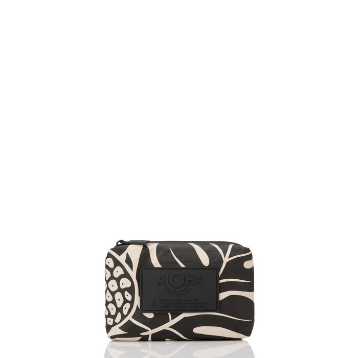 Aloha Collection "Holomua" Mini Pouch - Black on Sandstone Aloha Collection