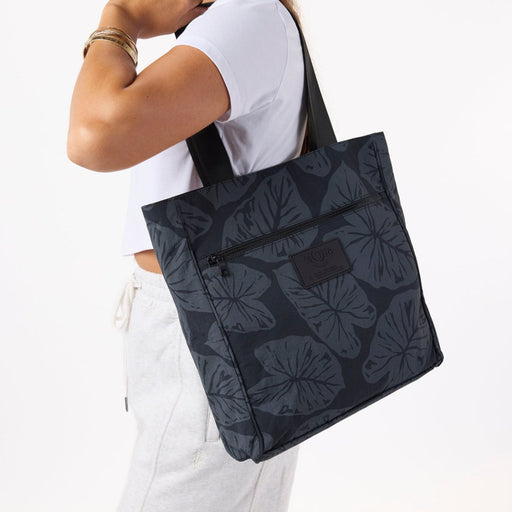 Aloha Collection, Kalo, Daily Tote, Black Aloha Collection
