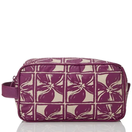 Aloha Collection "Lattice" Dopp Kit - Sandstone/Plum Aloha Collection