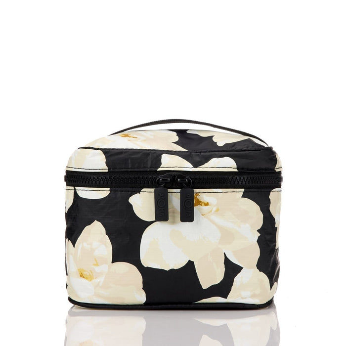 Aloha Collection "Mohala" CABIN CREW KIT Pouch - Snow on Black Aloha Collection