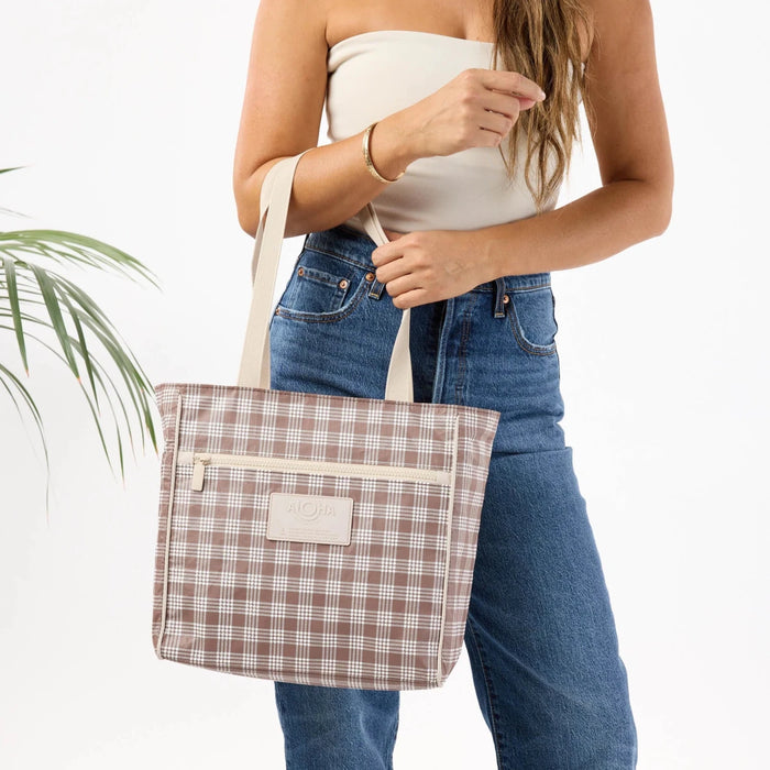 Aloha Collection "Palaka" Go-To Tote - Affogato Aloha Collection