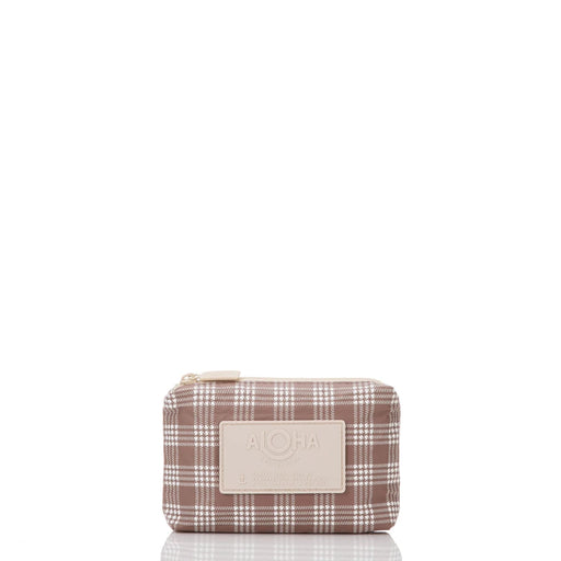 Aloha Collection "Palaka" Mini Pouch - Affogato Aloha Collection