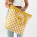 Aloha Collection "Pua Check" Day Tripper - Hot Mustard-Tote Bag-Leilanis Attic