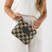Aloha Collection "Pua Check" Small Pouch - Frappe/Black-Tote Bag-Leilanis Attic