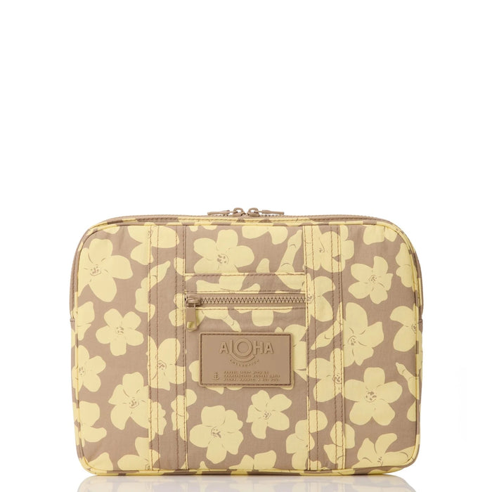 Aloha Collection "Puakenikeni Buds" 13" Laptop Case - Affogato Aloha Collection