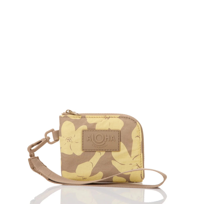 Aloha Collection "Puakenikeni Buds" Wristlet - Affogato Aloha Collection