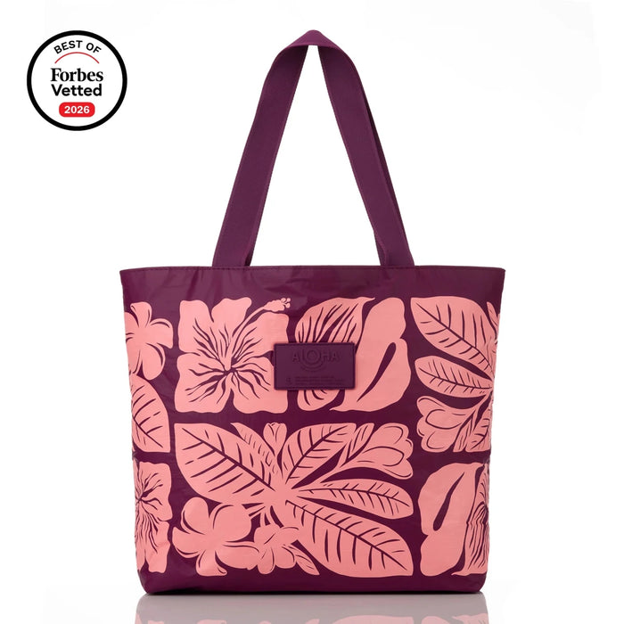 Aloha Collection "Punahele" Day Tripper - Tropical/Plum Aloha Collection