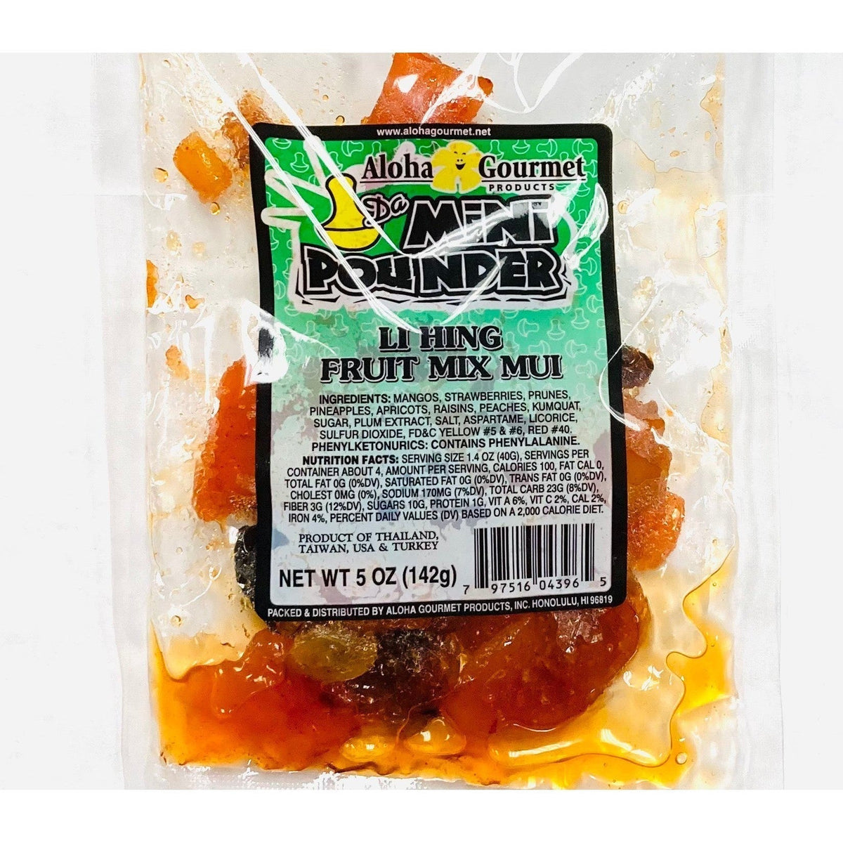 Aloha Gourmet Da Mini Pounder Li Hing Fruit Mix Mui — Leilanis Attic