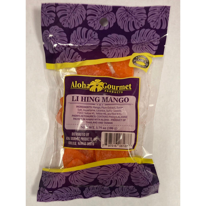 Aloha Gourmet Li Hing Mango 3.75oz Hosoda