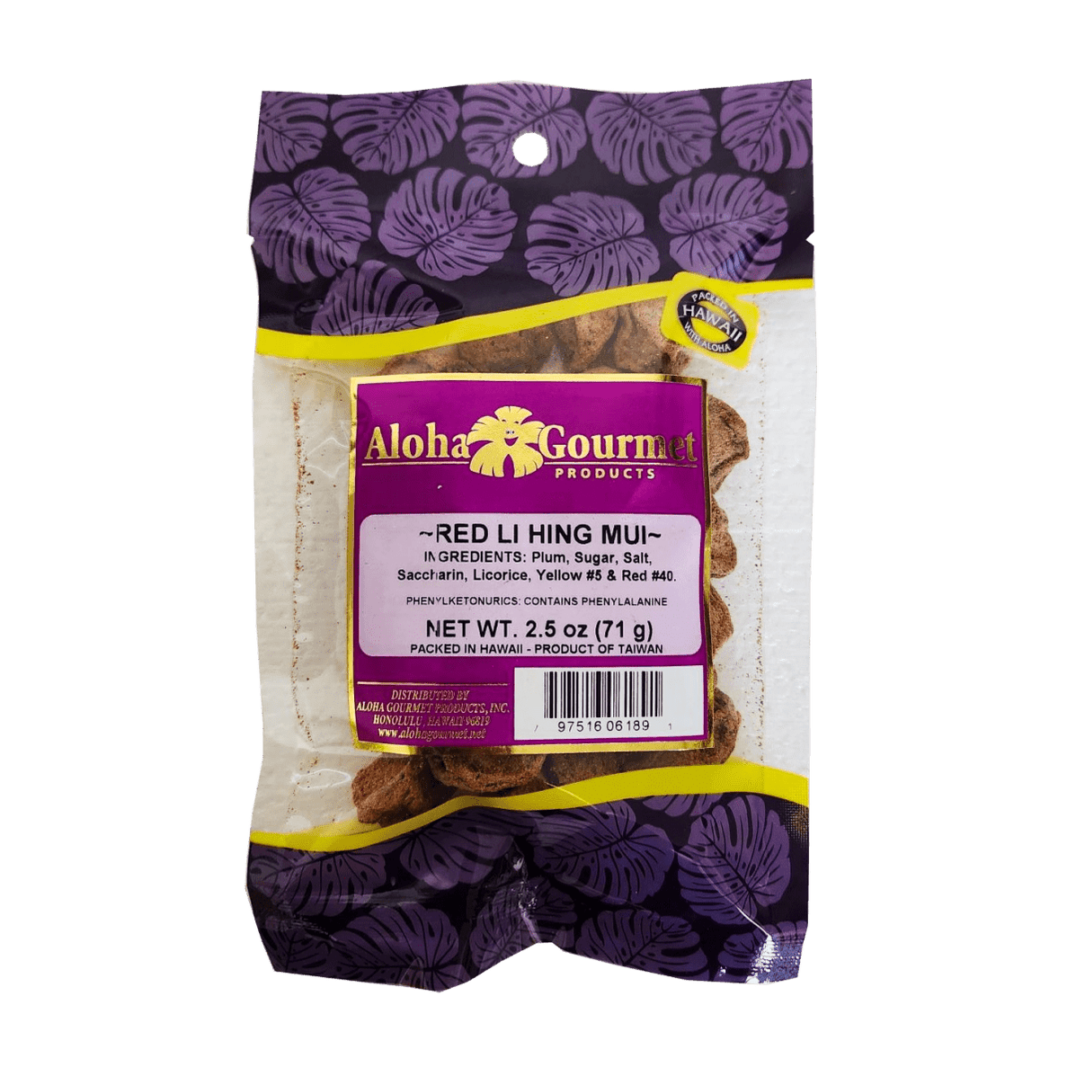 Aloha Gourmet Red Li Hing Mui 2.5oz — Leilanis Attic