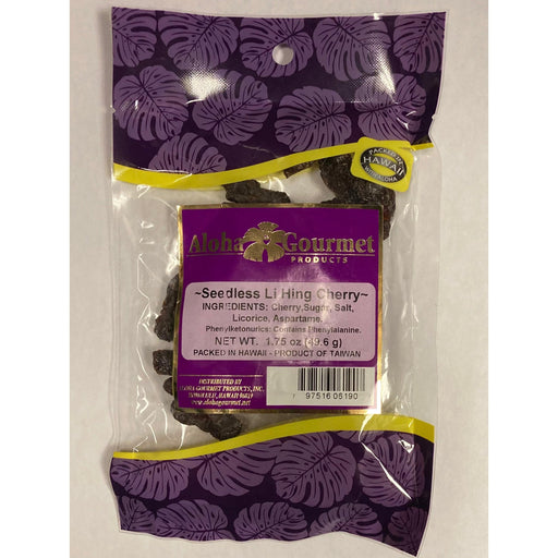 Aloha Gourmet Seedless Li Hing Cherry 1.75oz Hosoda