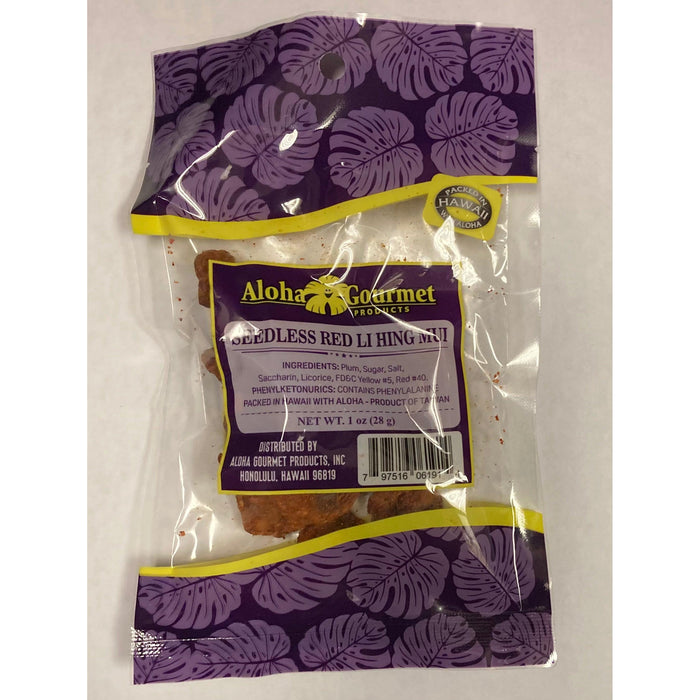 Aloha Gourmet Seedless RedLi Hing Mui 1oz Hosoda