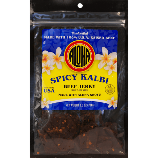 Aloha Shoyu Beef Jerky 2.5oz - Spicy Kalbi Aloha Shoyu Company, LTD