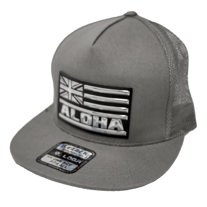 Aloha Silver Metallic Snapback - Hat - Leilanis Attic