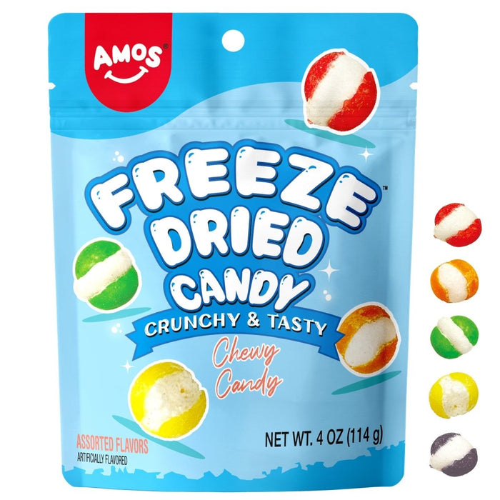 Amos Freeze Dried Candy, 4 Flavors - Food