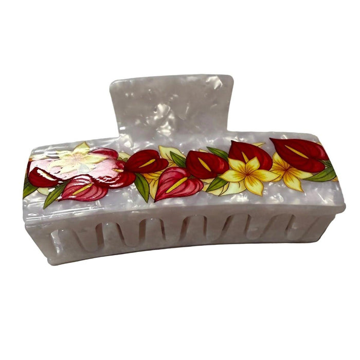 Anthurium and Plumeria Hair Claw Alibaba