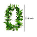 Artificial Silk Maile Leaf and White/Yellow Flower Lei DK Hawaiian Collection
