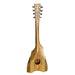 Back of a Tahitian Ukulele on a white background