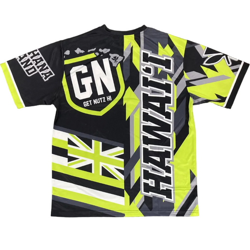 Get Nutz Hawaii, Lime Jack Sublimated Jersey - Adult Get Nutz Hawaii